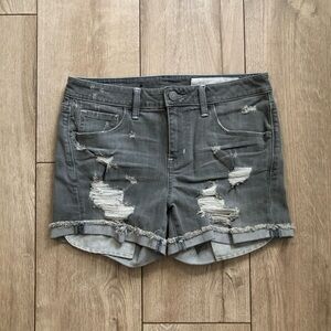 Size 26 Treasure & Bond Distressed Gray Jean Shorts